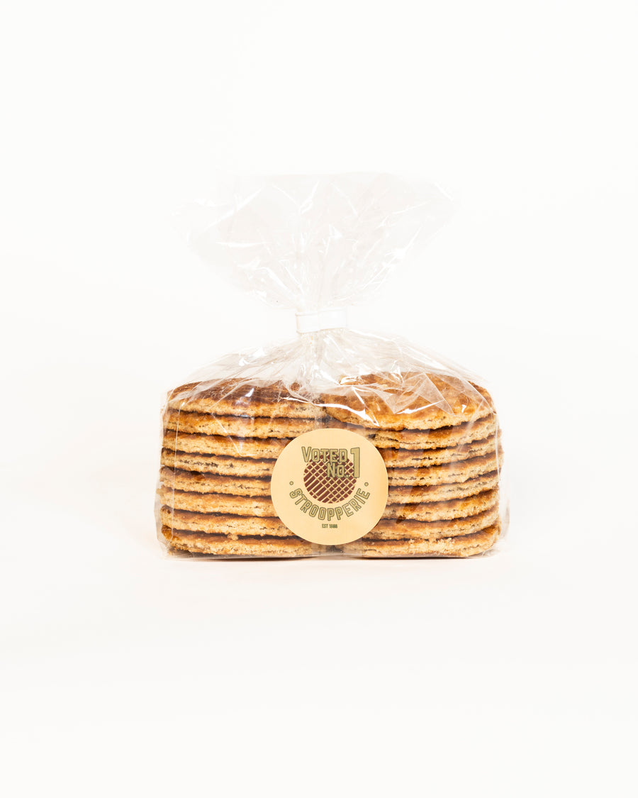 Small packs of Stroopperie stroopwafels