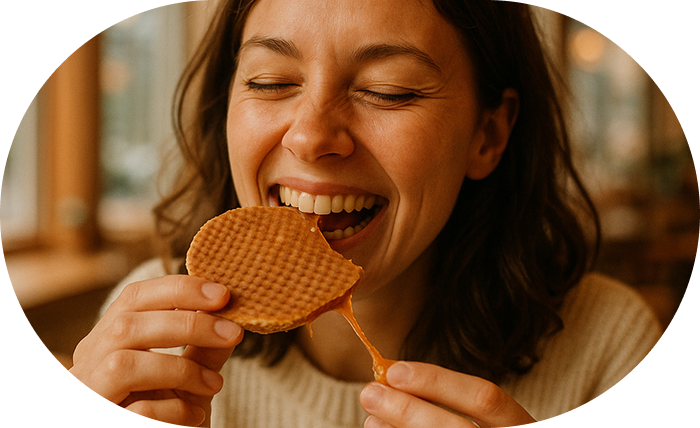 Enjoy stroopwafel